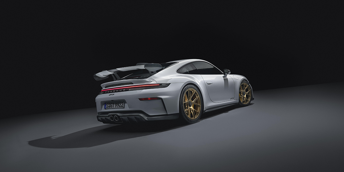 2025 Porsche GT3 rear view in San Francisco, CA
