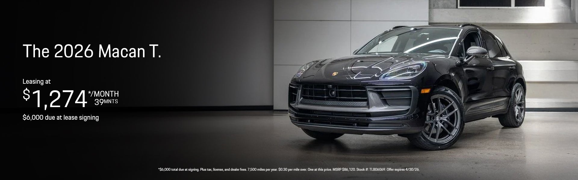 2026 Macan T Lease Banner