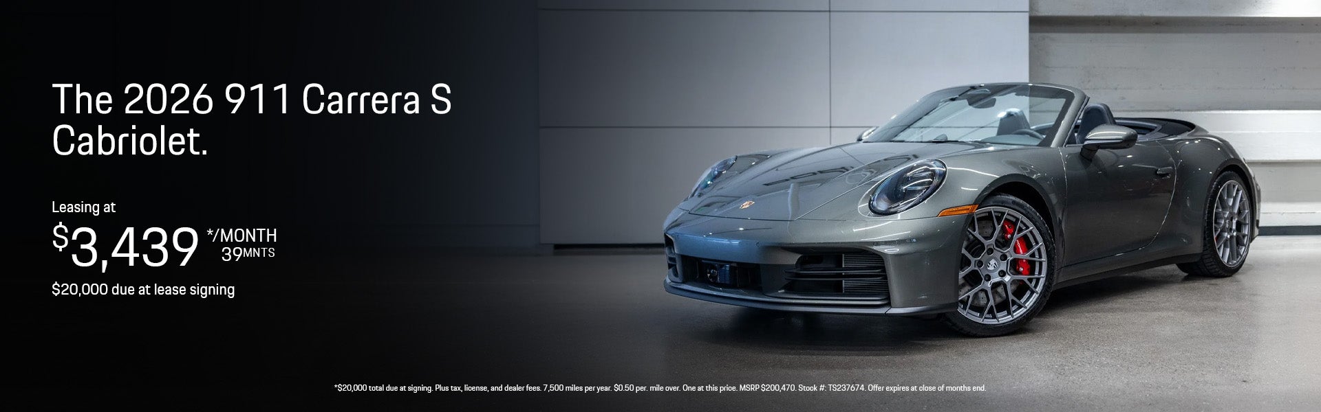 2026 911 Carrera S Lease Special