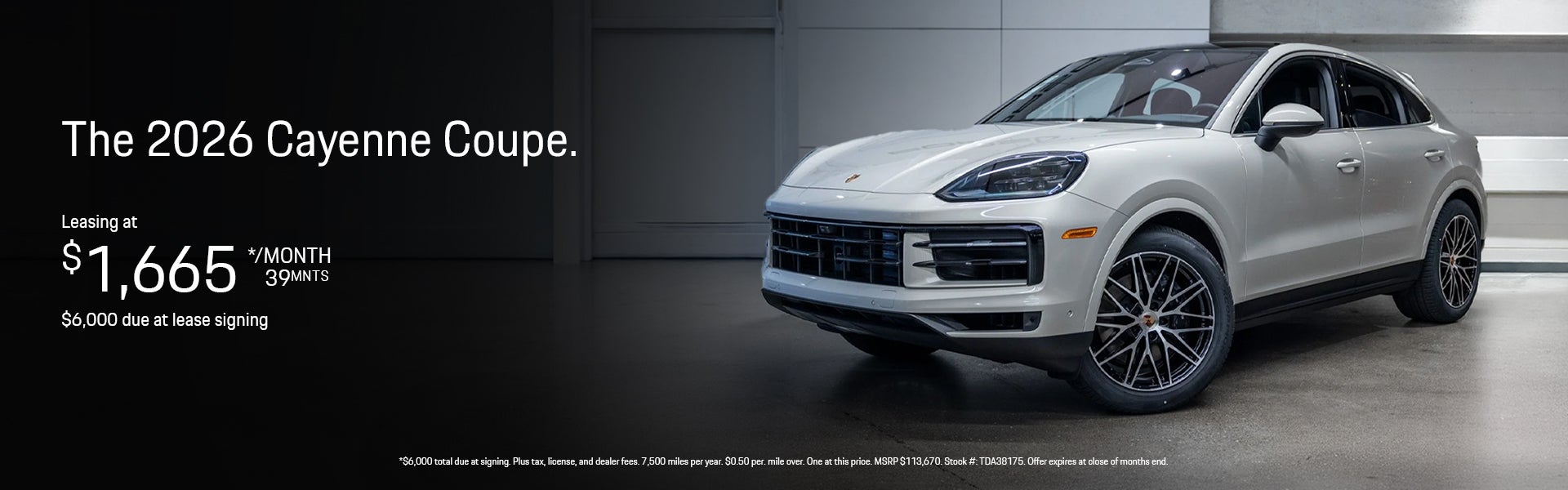 2026 Cayenne Coupe Lease Special
