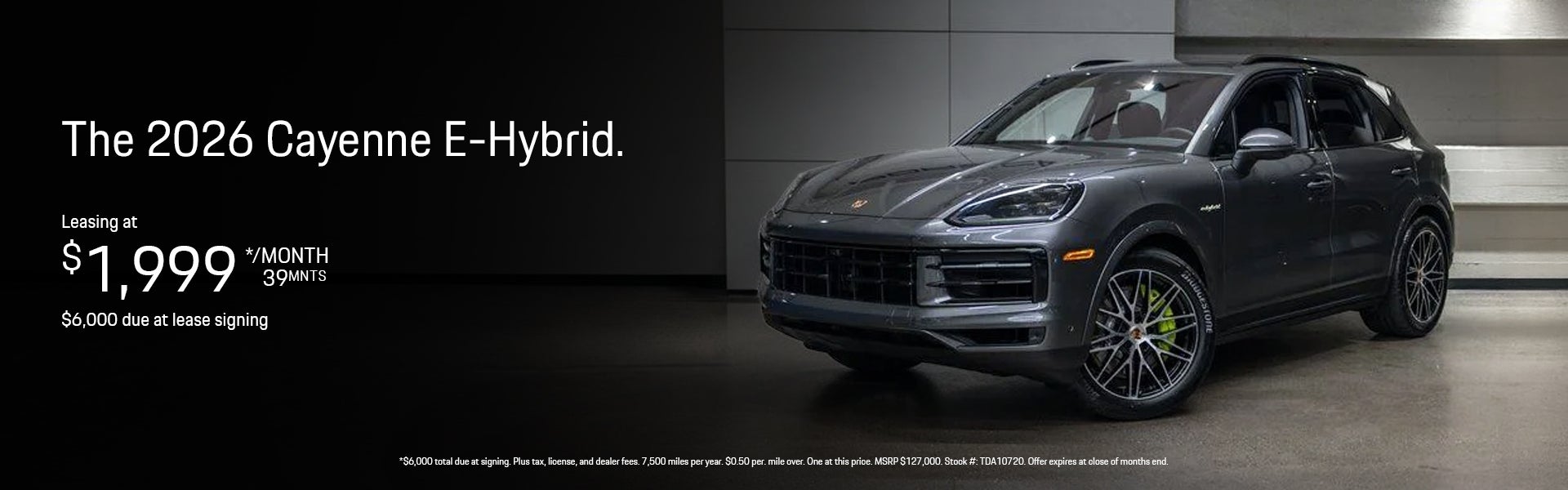 2026 Cayenne E-Hybrid Lease Special