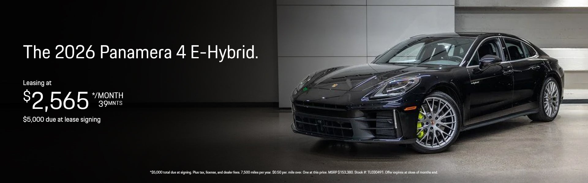 2026 Panamera 4 E-Hybrid Lease Special