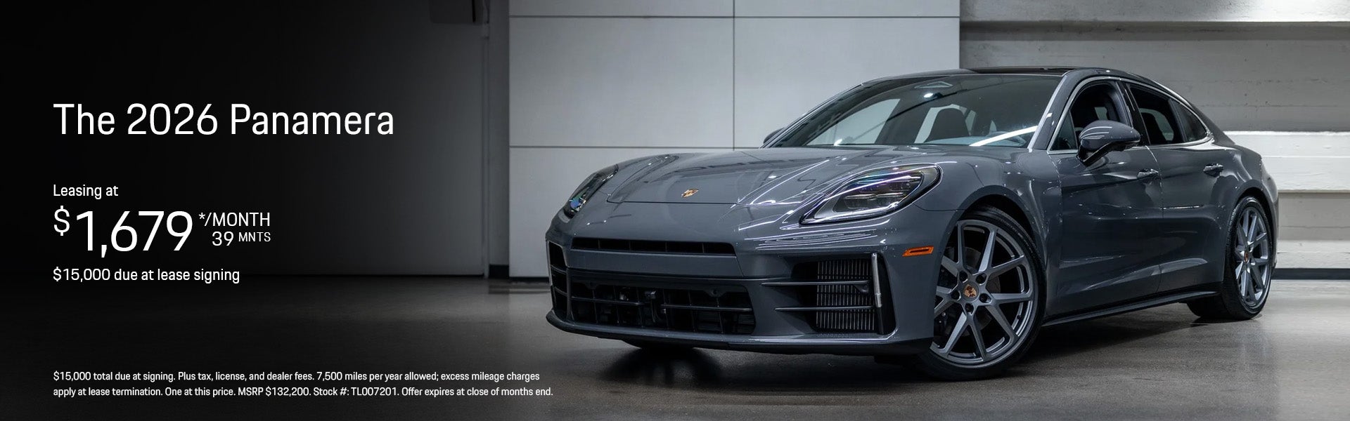 2026 Panamera Lease Banner