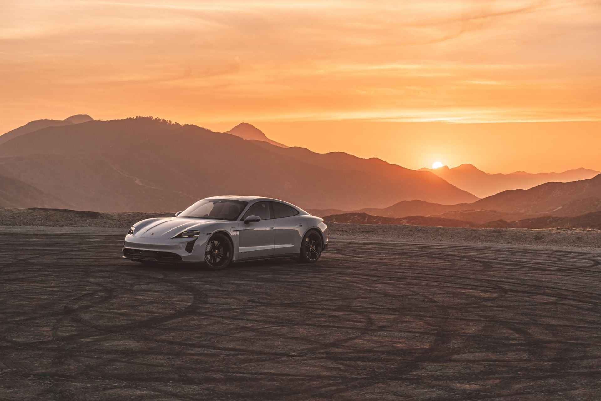  2023 Porsche Taycan Back View in San Francisco CA