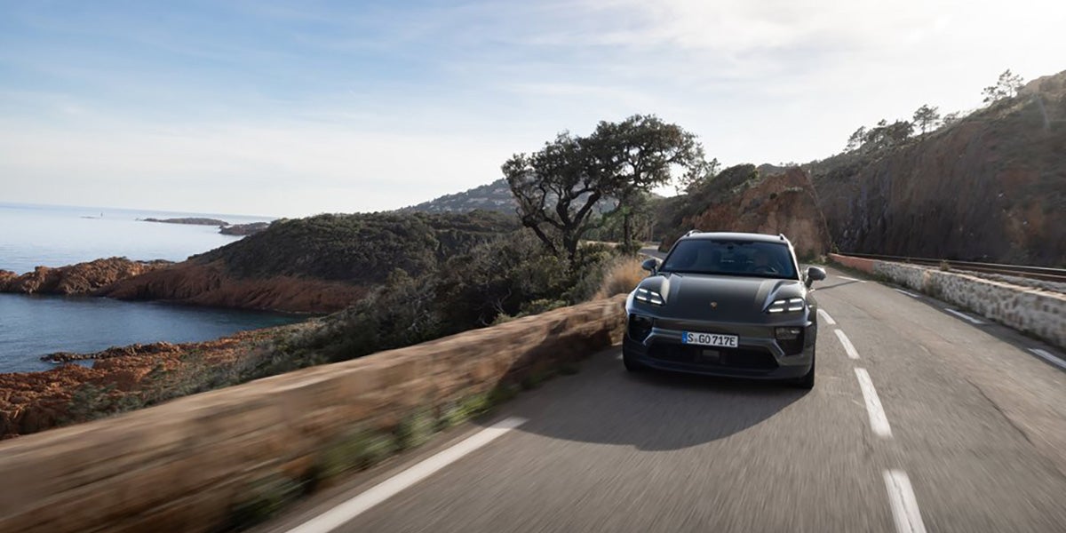 2025 Porsche Macan 4 Electric side view in San Francisco, CA